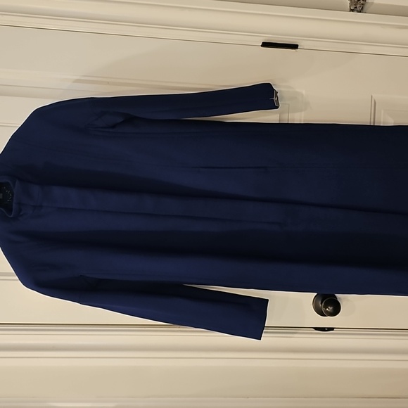American Airlines Cobalt Blue Wool Blend Coat - Picture 3 of 10